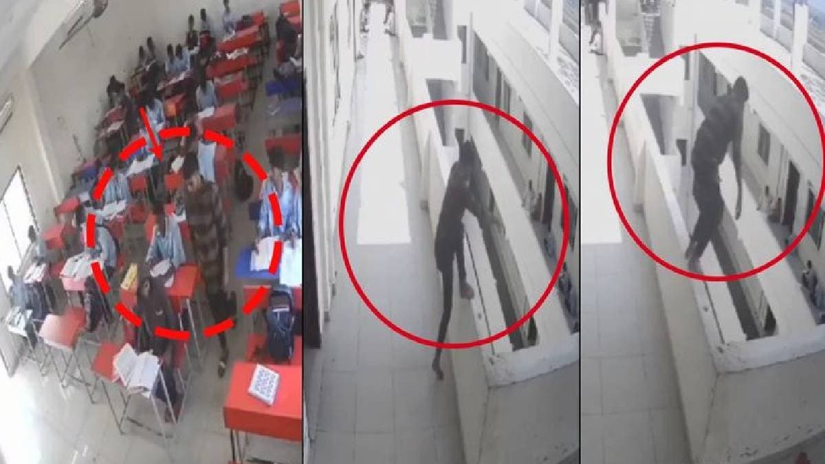 andhra narayana college student walks out of classroom Jumps off 3rd floor