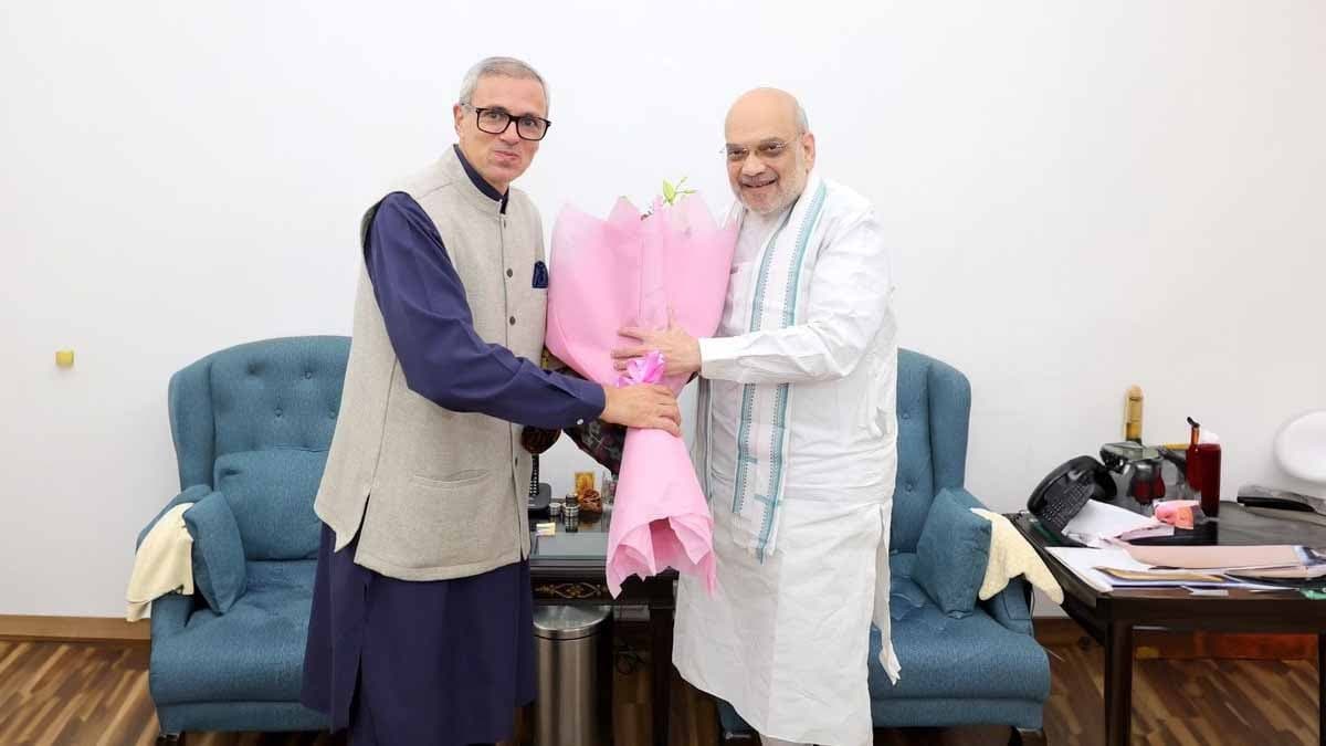 Chief Minister Omar Abdullah met Union Home Minister Amit Shah in New Delhi gnr