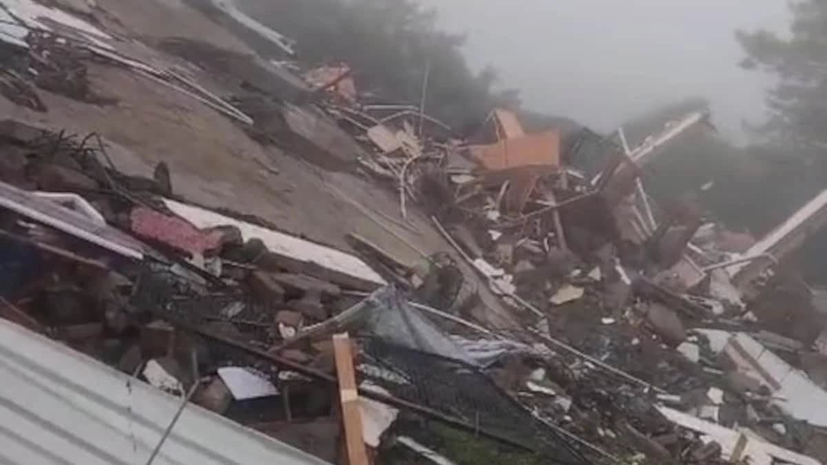 Himachal Rain 5-Storey House Collapses In Shimla
