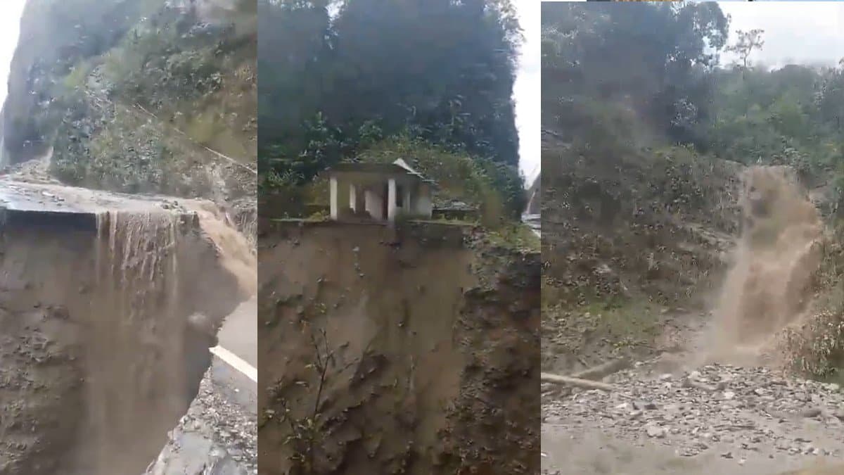 Massive landslide in Arunachal Pradesh damages road connectivity with China