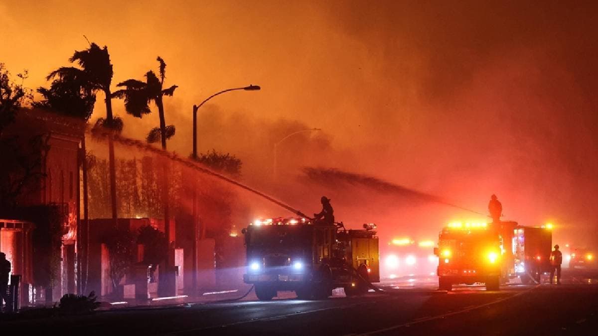 low water pressure hampered efforts to contain Los Angeles Fire gnr