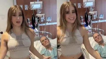 Influencer Slammed For Dancing Next To Her 85 Year Old Boyfriend In Hospital viral video gnr 