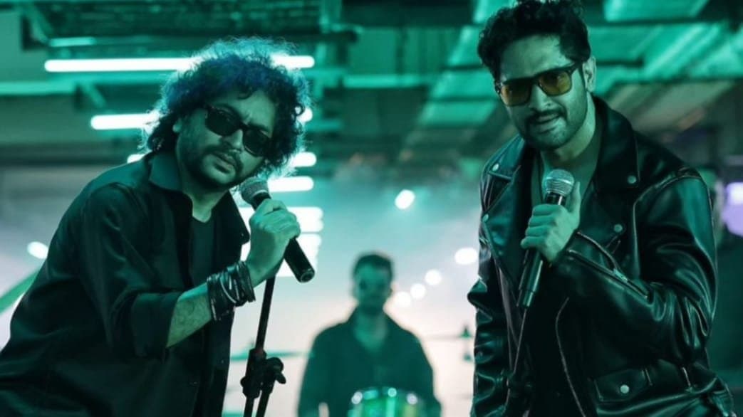 vikram chatterjee did playback with rupam Islam in his upcoming bengali movie ent