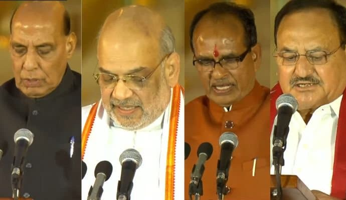  Modi Cabinet: মোদি মন্ত্রিসভায় রাজনাথ-শাহ-শিবরাজ- নাড্ডা