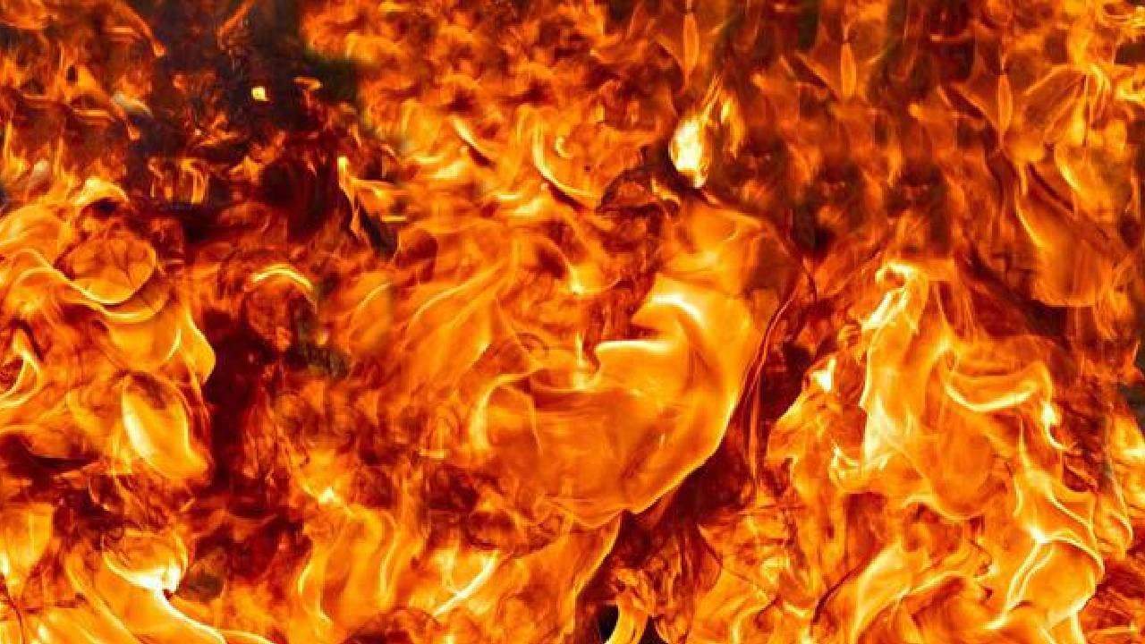 Fire incident in a bike garage of Howrah 