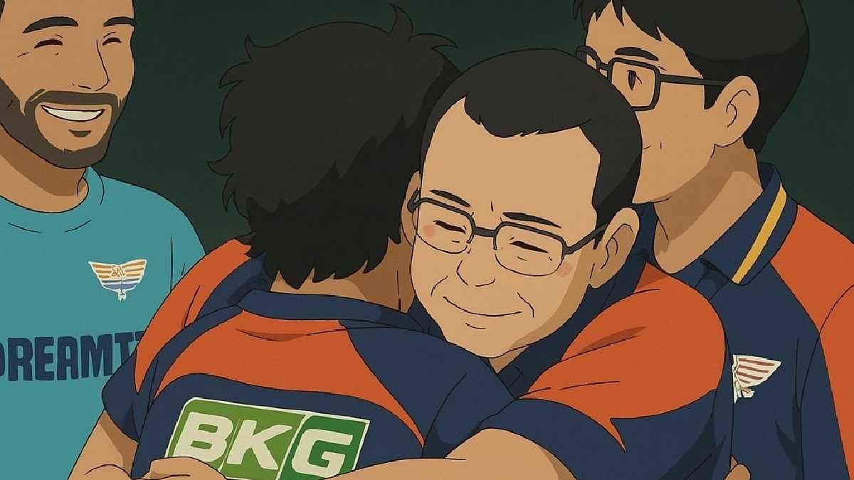 LSG owner Sanjiv Goenka follows Ghibli Trend shares a picture hugging captain Rishabh Pant