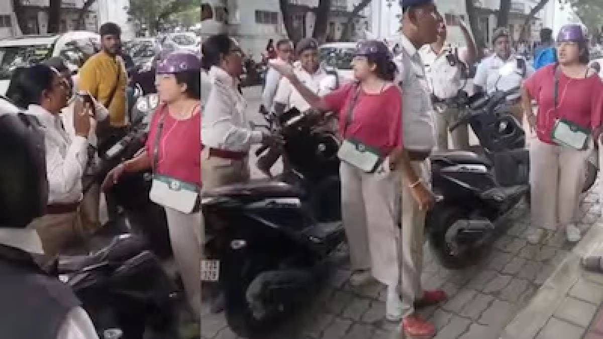 Woman Hurls Hindi Expletives At Cops