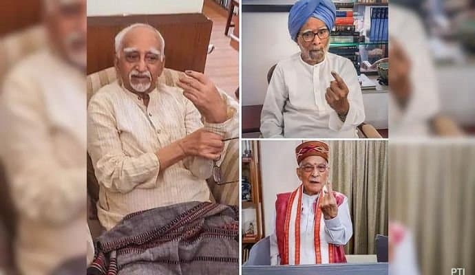 Delhi: বাড়িতে বসে ভোটদান মনমোহন সিং, লালকৃষ্ণ আডবাণী, মুরলি মনোহর যোশীর 