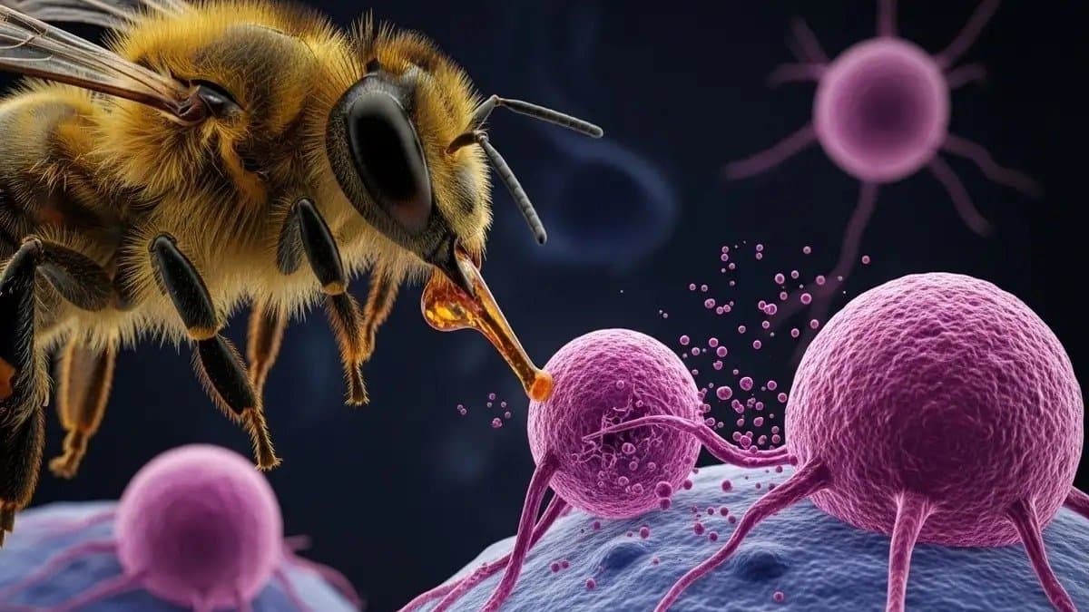 Honeybee venom can destroy 100 percent of breast cancer cells in less than 60 minutes