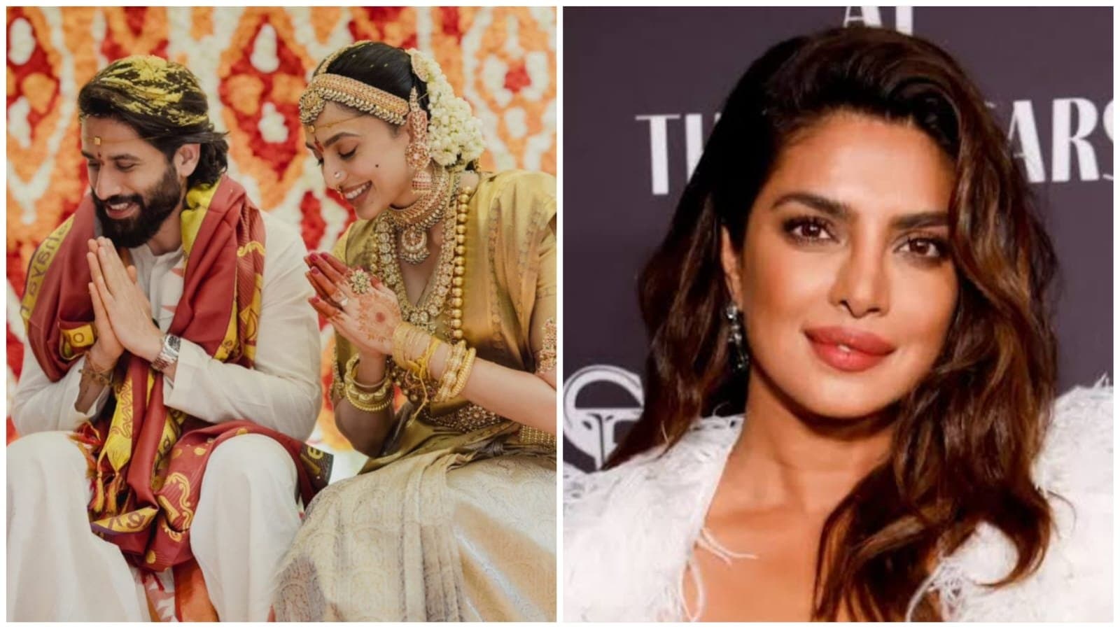  naga chaitanya and sobhita dhulipala are married nagarjuna shares first official wedding pics priyanka chopras mother madhu chopra revealed the truth behind their production house shifting to america ent