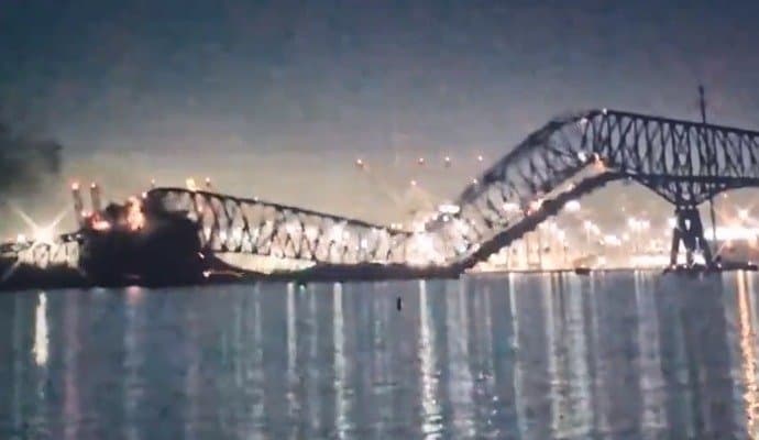 US Bridge Collapses After Ship Collision
