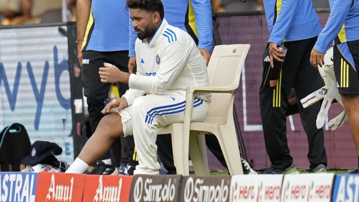  Rishabh Pant got hit in Knee spt 