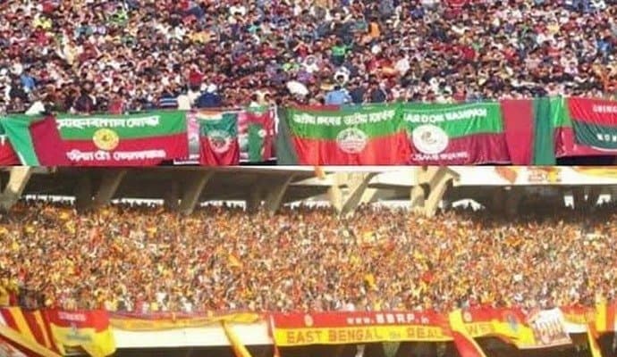 Mohunbagan and Eastbengal Fans protest infornt of vybk against rg kar medical college incident