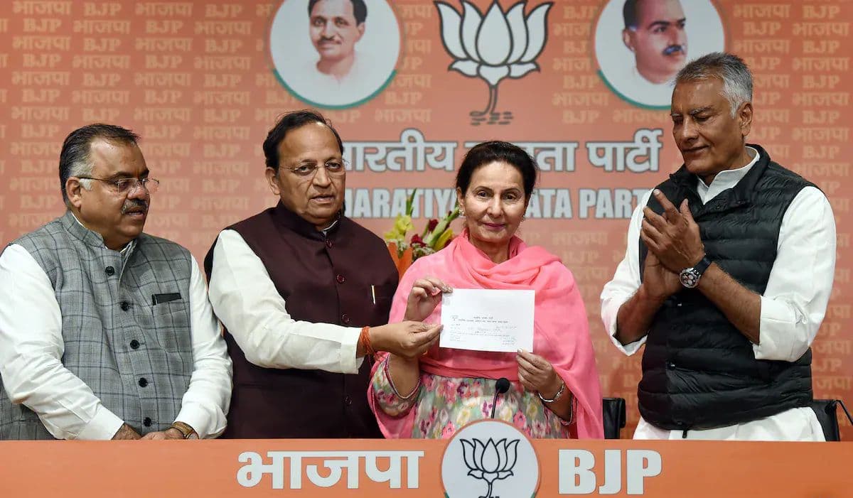 BJP: পাঞ্জাবের প্রাক্তন মুখ্যমন্ত্রীর স্ত্রী পরিনীত কৌর এবার যোগদান করলেন বিজেপিতে