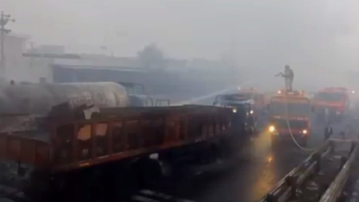 Gas Leak, Then Blast Jaipur accident CCTV Shows Moments After Crash witnesses recall horror gnr 