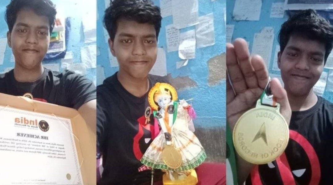  19-year-old boy has achieved an impressive feat by completing 100 certificate courses, earning a place in the India Book of Records_gnr