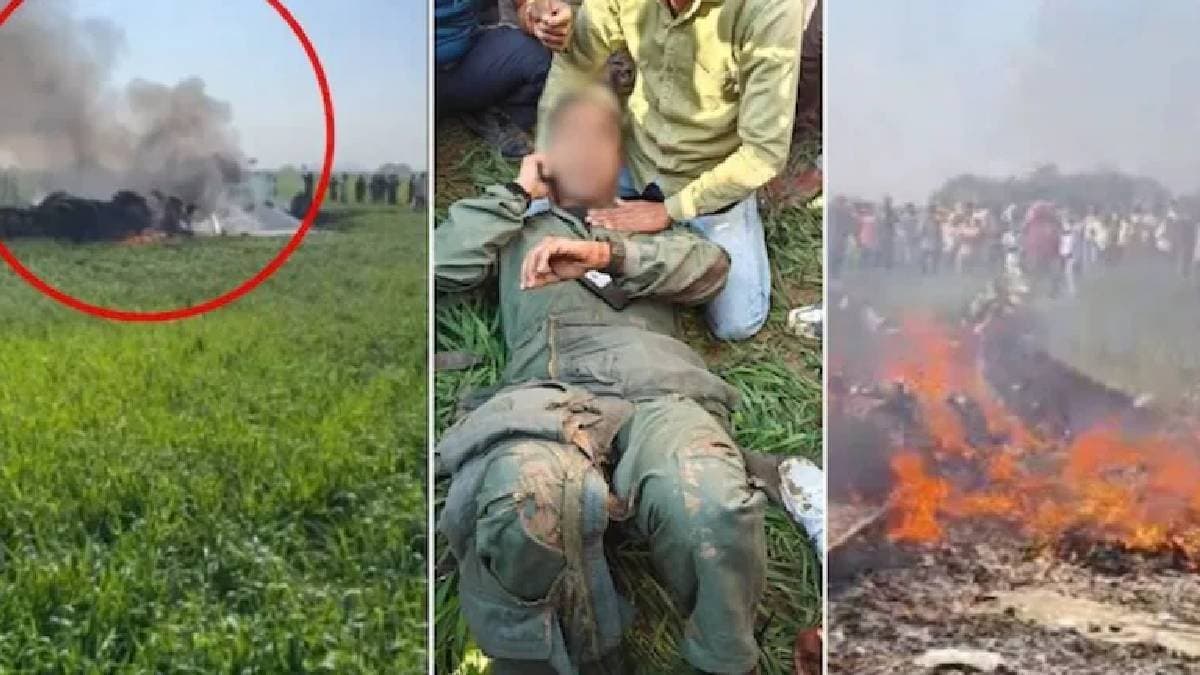 air force mirage 2000 fighter jet crashes near Shivpuri in mp