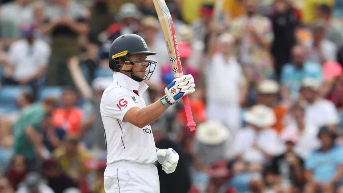 Ollie Pope scores century against India
