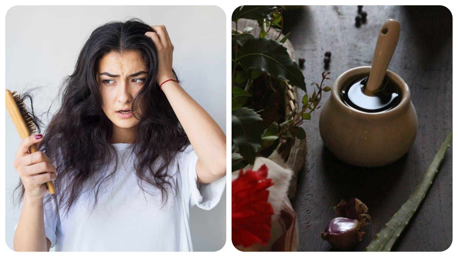 This home made oil give a dandruff free healthy hair and reduce hair fall LIF