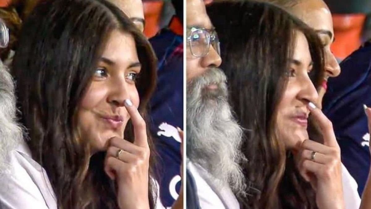 IPL 2025: Anushka Sharma bursts into laughter as Punjab Kings were bowled out with a mere score spt 