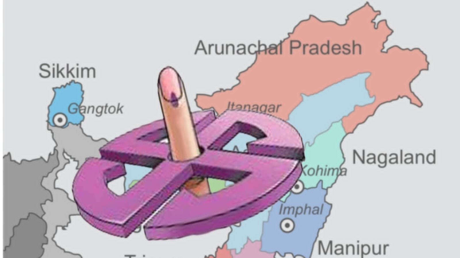 Arunachol and sikim results 