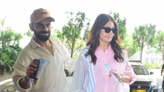 Virat Kohli and Anushka Sharma spotted at Mumbai airport after retirement 