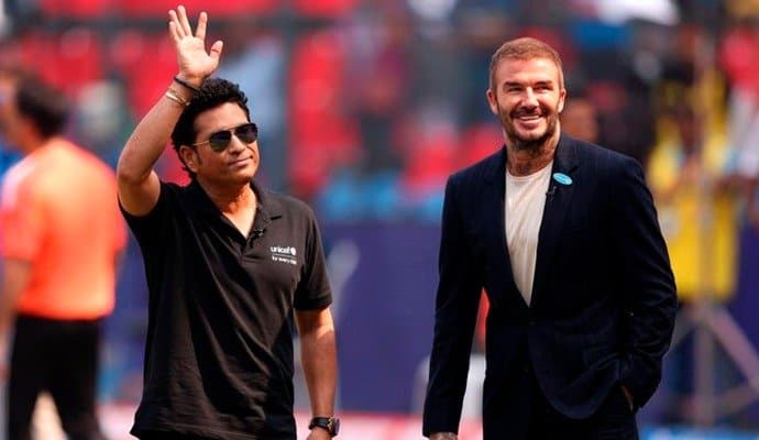 India-New Zealand: ওয়াংখেড়েতে বেকহ্যাম, ক্রিকেট নগরীতে ফুটবলের মিশেলে সুপারহিট শো