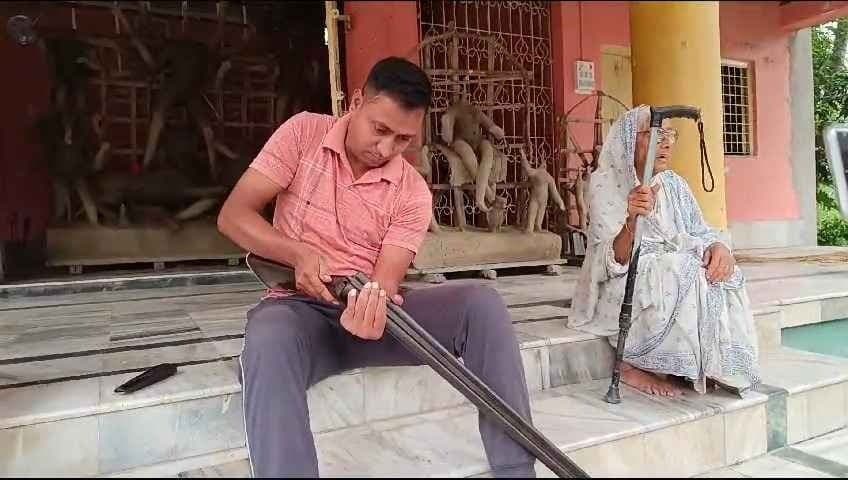 Baruipur Sardar family durga puja gnr 