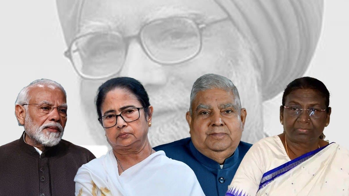 Narendra Modi Mamata Banerjee President of India Reacts to demise of ex prime minister Dr Manmohan Singh gnr