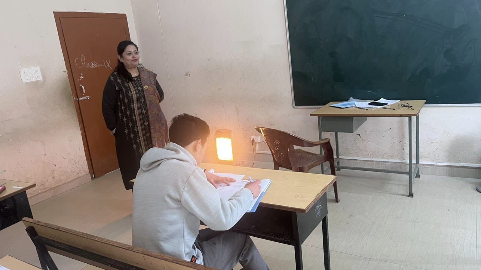 For tremendous cold in darjeeling room heaters were arrange for madhyamik examinees gnr 