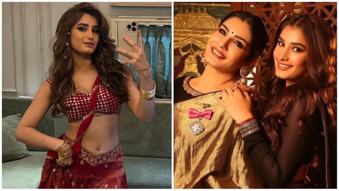  raveena tandons daughter rasha thadani got trolled who debut in hindi movie azaad ent 