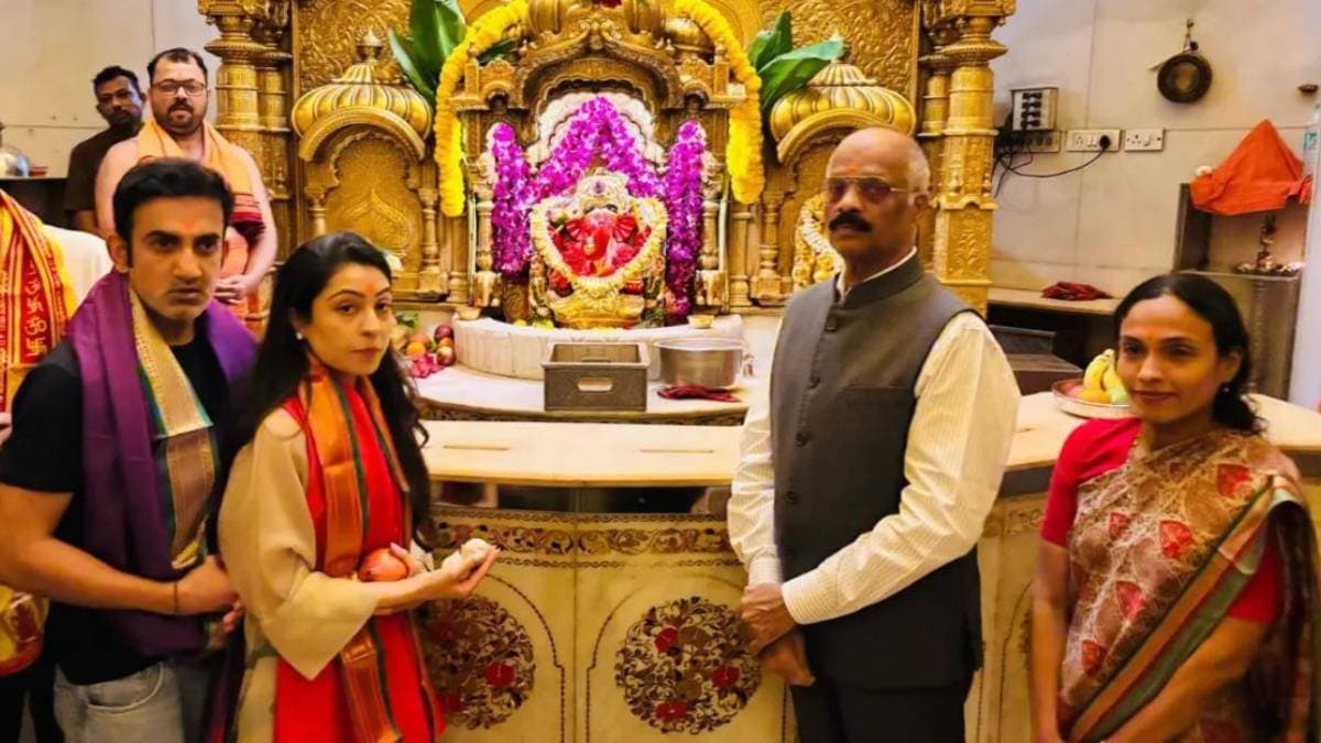 India coach Gautam Gambhir visited the Siddhivinayak temple in Mumbai spt 
