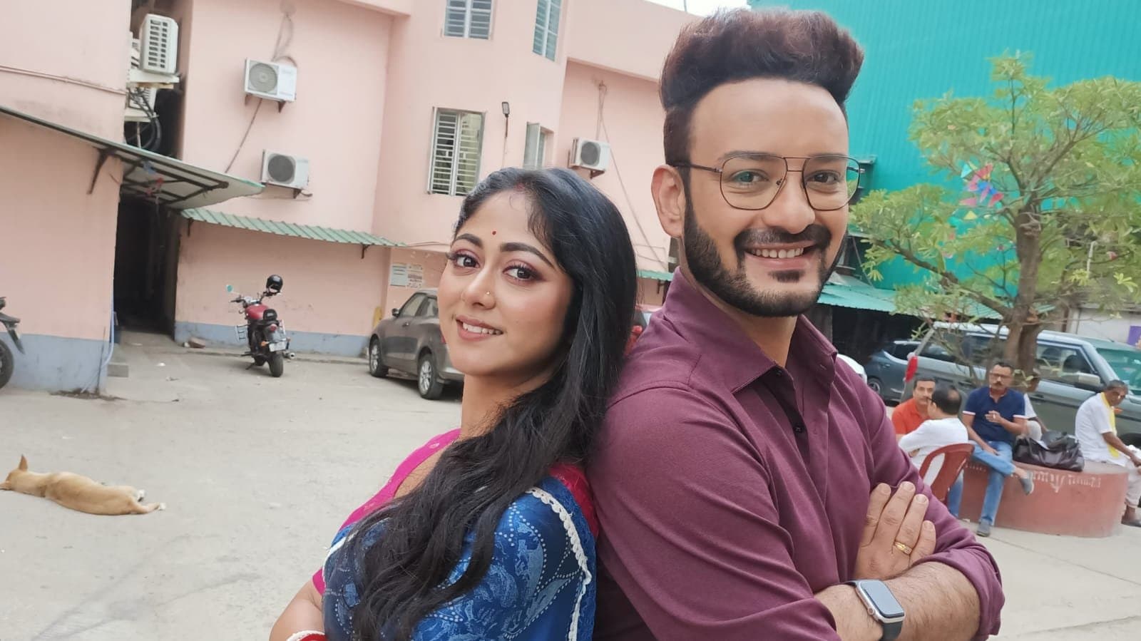 Set visit of popular serial of star jalsha kothha which starring Saheb Bhattacharya and Sushmita Dey 