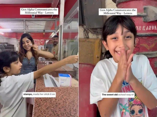 সোশ্যাল মিডিয়ার যুগে দাদুকে নিজের হাতে লিখে চিঠি পাঠাল খুদে, ভাইরাল ভিডিও