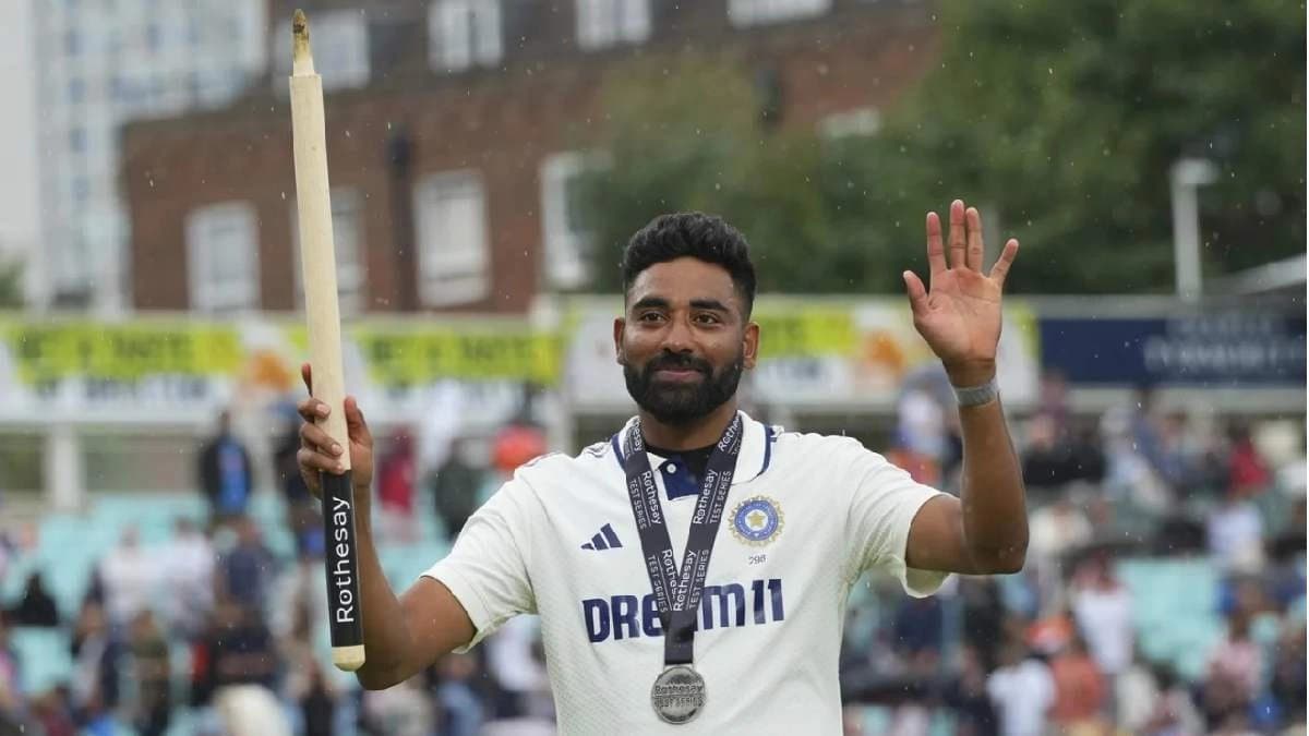 Mohammed Siraj Reveals his Phone Wallpaper in press conference after England win