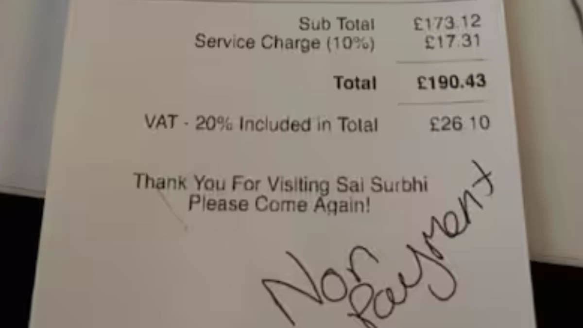 Indians eloped from UK restaurant after billing 23000