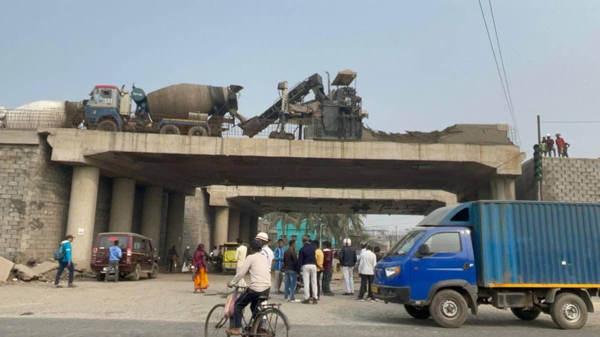 under construction bridge collapsed, one injured gnr