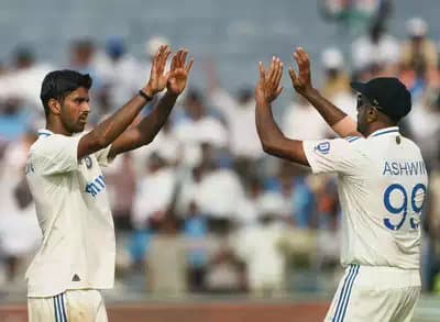 Washington Sundar equals ravichandran Ashwin's record in his 5th test spt 