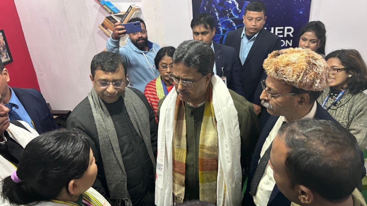  43rd edition of Agartala Book Fair CM Manik Saha visited techno india Knowledge Center gnr 
