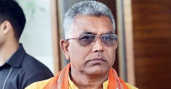 Dilip Ghosh: নববর্ষে ত্রিশূল হাতে প্রচারে দিলীপ ঘোষ, বিতর্ক তুঙ্গে 