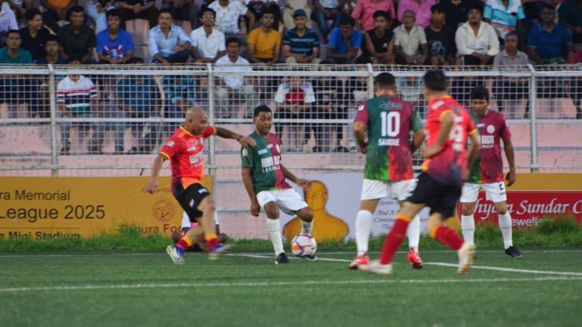 East Bengal beats Mohun Bagan at Agartala in a friendly derby 