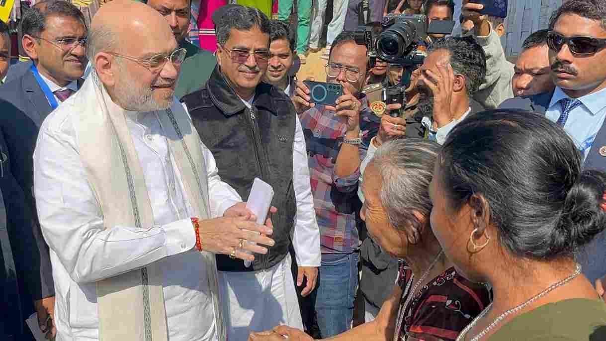 Amit shah inaugurated 13 new scheme in Tripura gnr 