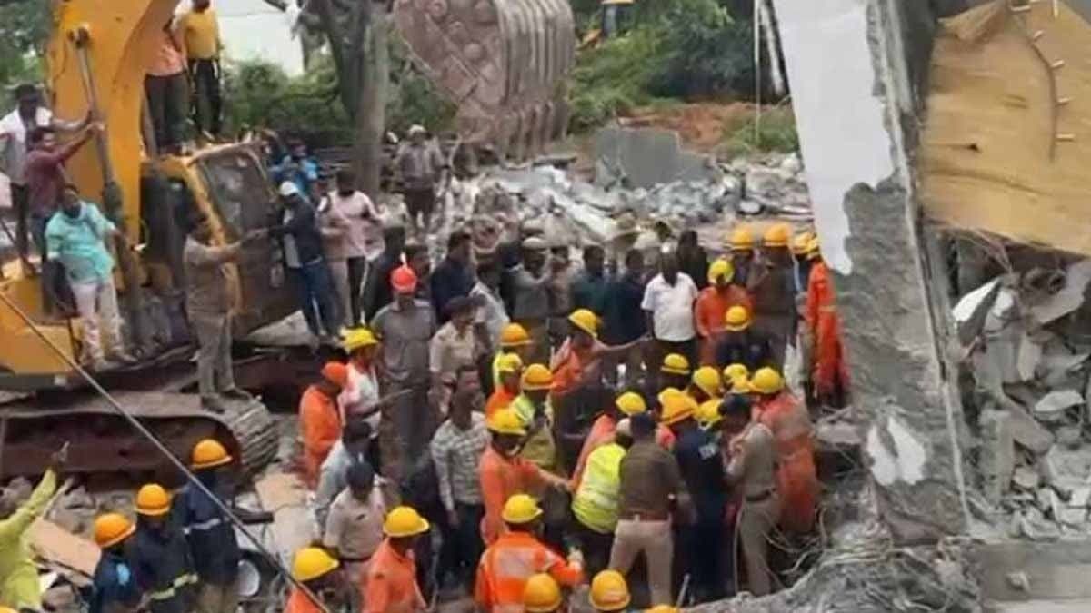  5 Killed In Building Collapse After Heavy Rain In Bengaluru gnr 