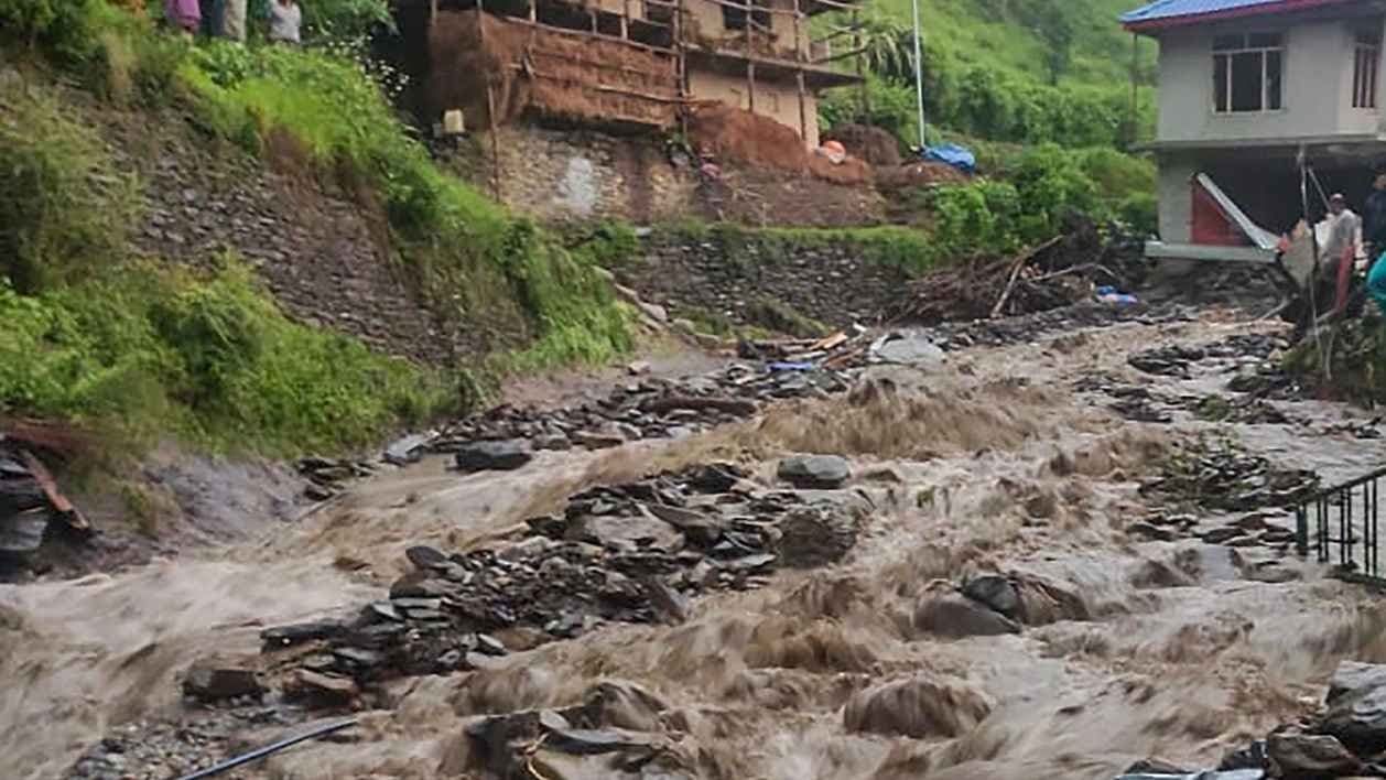 Heavy Rain Triggers Flash Floods In Himachal Pradesh