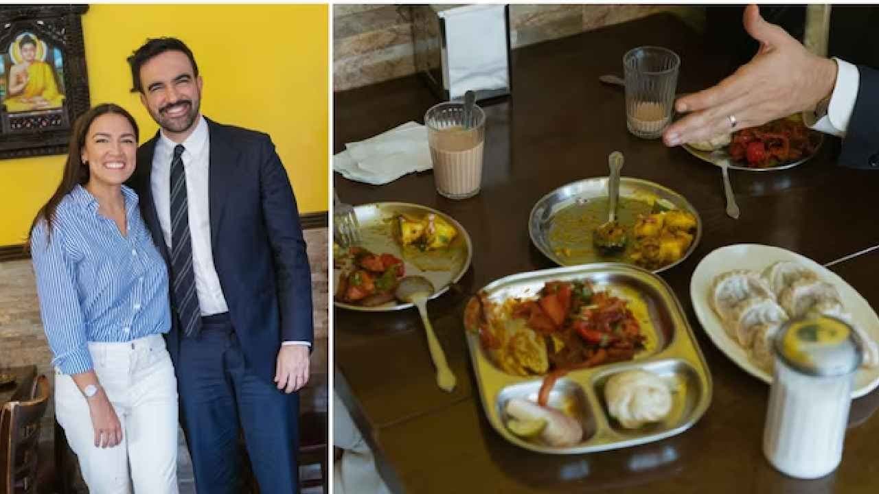Zohran Mamdani carved out time for a Nepalese meal featuring momos