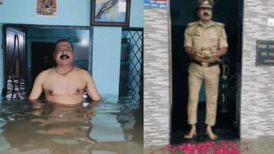 UP Cop Worships Floodwater Entering His House Calls It Mother Ganga