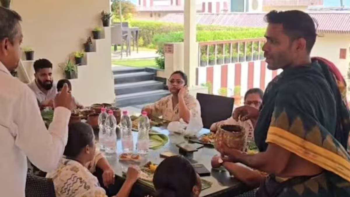 Family eating Jagannath Mahaprasad on table sparks row Puri temple authorities issue appeal