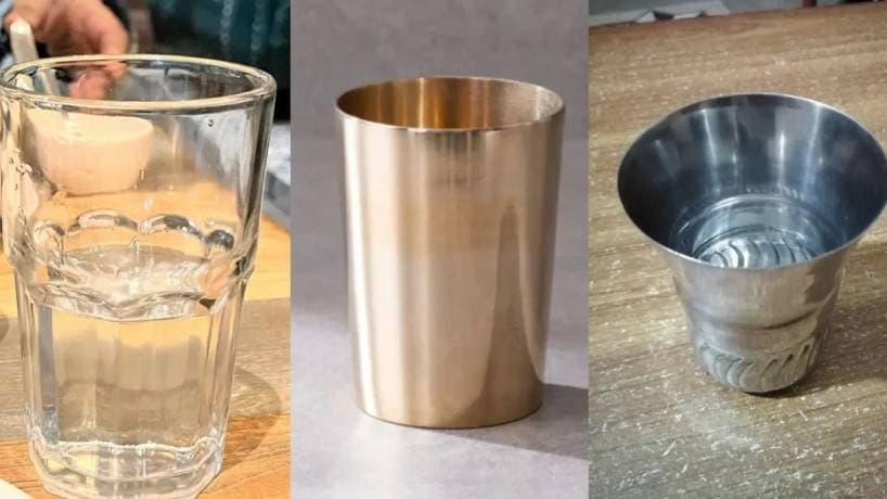 Copper Silver or Brass know Which metal glass is actually healthier to drink water from