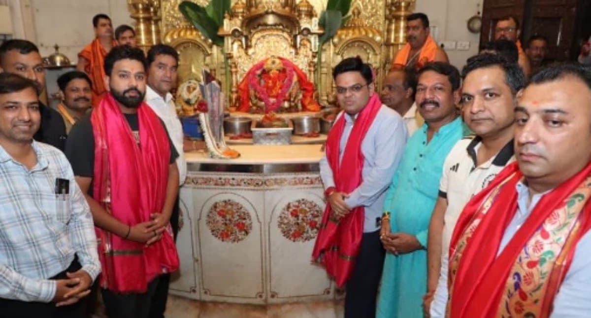 Rohit Sharma, Jay Shah visit Siddhivinayak Temple in Mumbai with T20 World Cup trophy spt 