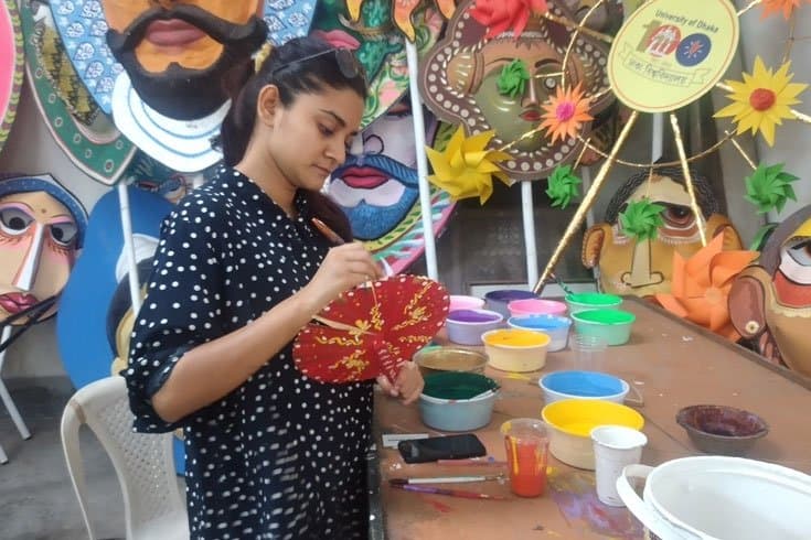 preparation of bengali new year celebration 